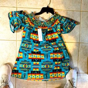 Ladies Aztec Print Top - Medium